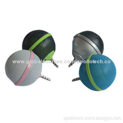 Mini Portable Speakers, Mobile Phone Use, Made of Plastic Materials/500mAh Capacity, Balloon Shaped